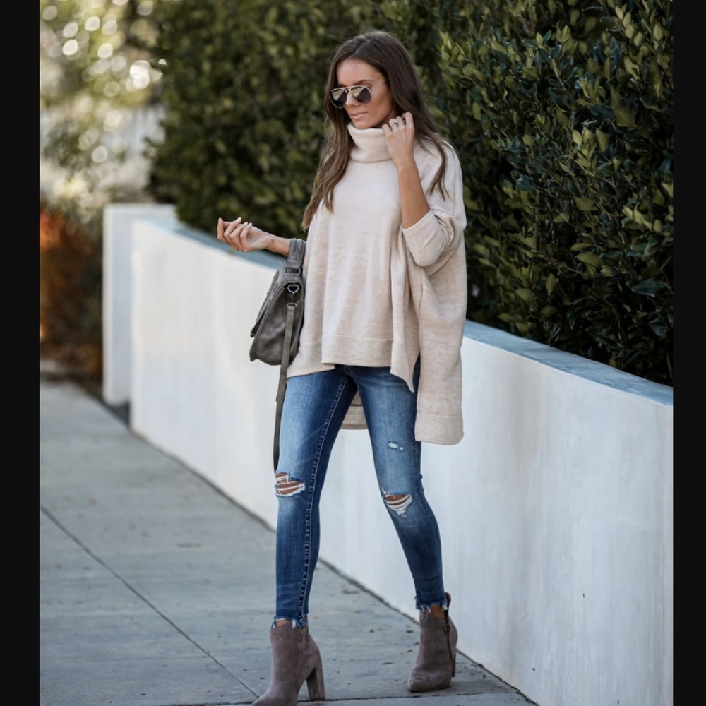 HALLY Cowl Neck Sweater